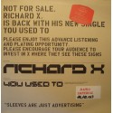 RICHARD X you used to (3 versions) MAXI Promo 2003 Virgin EX++
