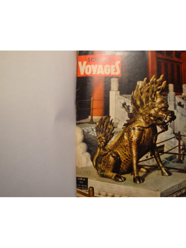 RELIURE SCIENCES VOYAGES année 1961 - 181 à 192 REVUE tourisme++