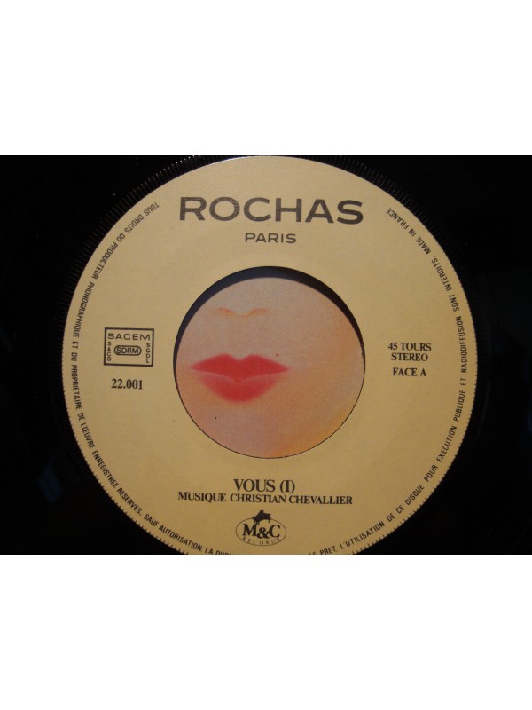 CHRISTIAN CHEVALLIER vous ROCHAS Publicité SP 7" RARE VG++