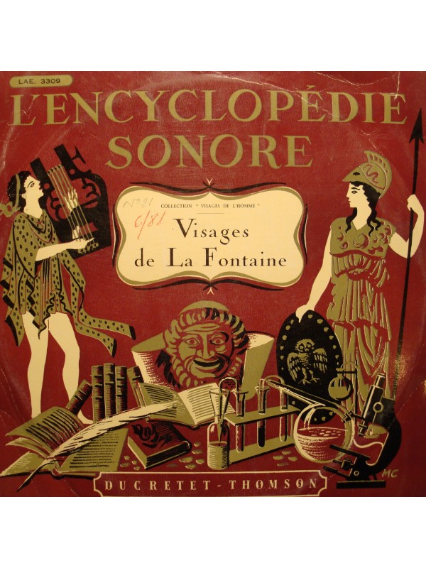 STEGMANN/HACQUARD visages de La Fontaine LP Ducretet + livrets RARE VG++