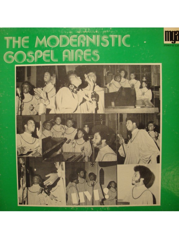THE MODERNISTIC GOSPEL AIRES blessing business/more love to thee LIVE LP VG++