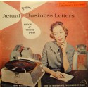 ACTUAL BUSINESS LETTERS dictated at various speed - Stenographie LP Stenodisc VG++
