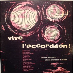 EMILE CARRARA vive l'accordéon LP Guilde Jazz - santa lucia/nocturnes VG++