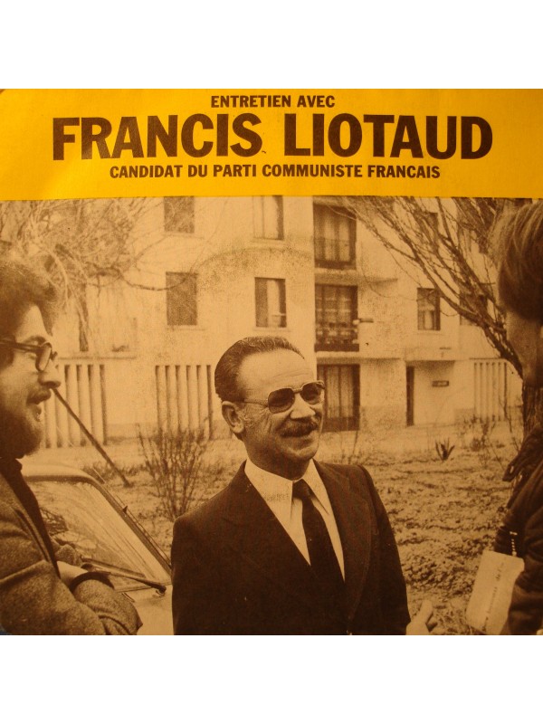 FRANCIS LIOTAUD entretien candidat parti communiste législative 1978 Vaucluse SP VG++