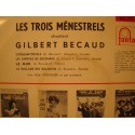 LES 3 MENESTRELS le mur/ballade des baladins GILBERT BECAUD EP 7" 1961 VG++