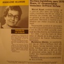 MARCEL HOUEL entretien candidat parti communiste législative 1978 Rhone SP VG++