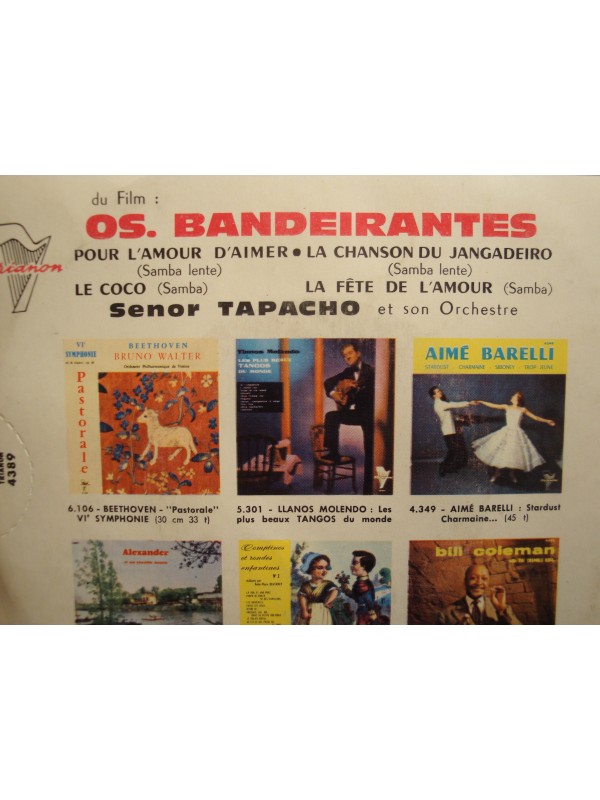 SENOR TAPACHO pour l'amour d'aimer/le coco BO os bandeirantes EP 7" Trianon VG++
