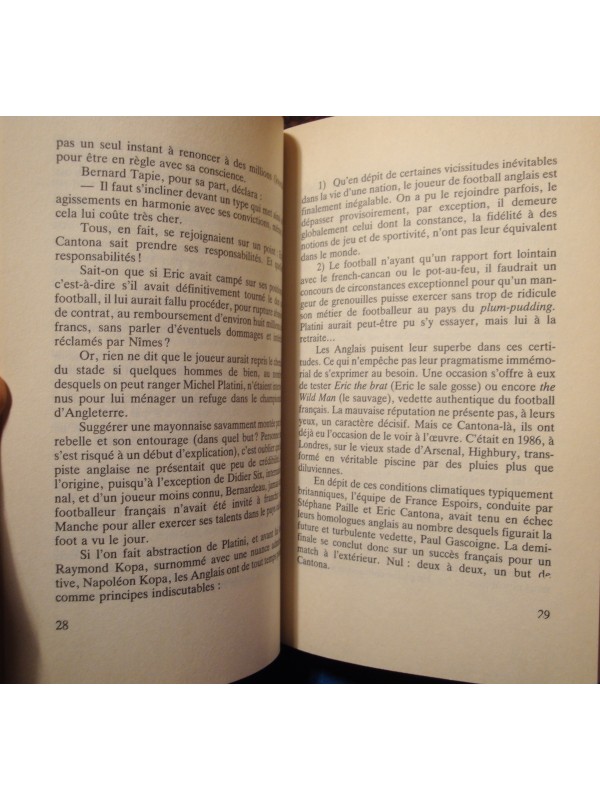 ROBERT ICHAH Cantona 1992 JC Lattès - Bernard Tapie - Football RARE++