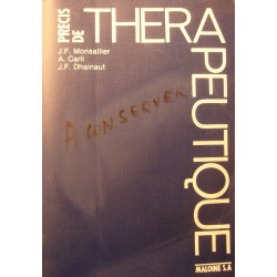 MONSALLIER/CARLI/DHAINAUT précis de thérapeuthique 1983 Maloine RARE++
