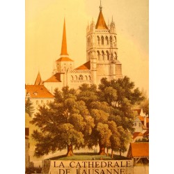 THEODORE ROUSSY la cathedrale de Lausanne - Architecture RARE EX++