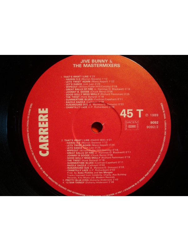 JIVE BUNNY and the MASTERMIXERS swing the mood/that's what i like MAXI 1989 VG++