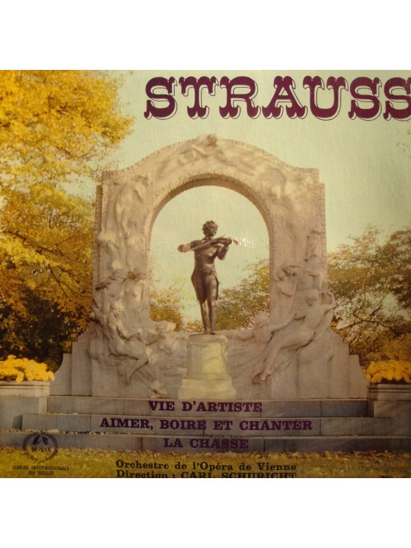 CARL SCHURICHT/VIENNE vie d'artiste/la chasse STRAUSS EP 7" VG++