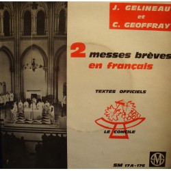 GELINEAU/GEOFFRAY 2 messes brèves en français EP 7" SM laurentides EX++