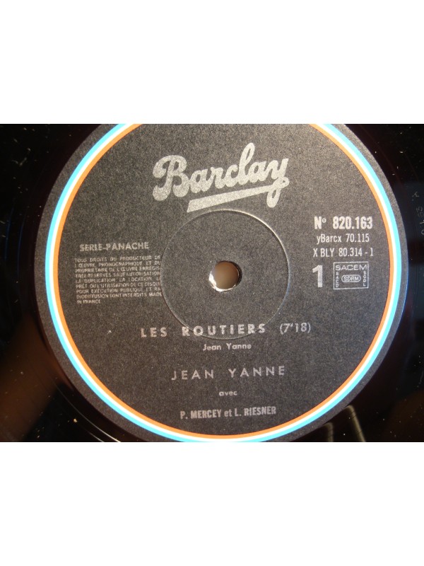 JEAN YANNE les routiers/circulation/le permis MERCEY/RIESNER LP Barclay EX++