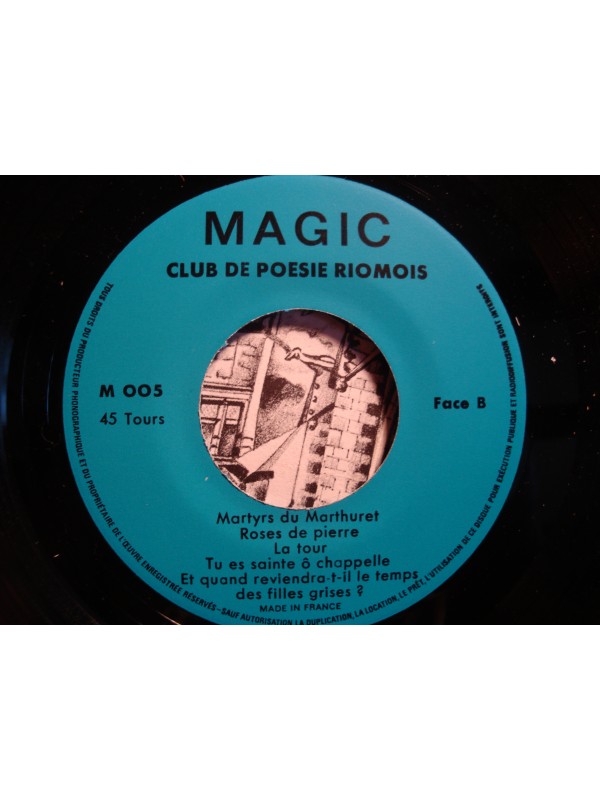 CLUB DE POESIE RIOMOIS Riom poesie SP 7" Magic - la salamandre DICTION VG++