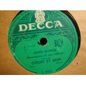 HENRI MUNSO court et bon/snick-snack 78T Decca - Polka VG++