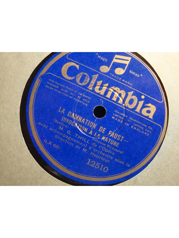 M.G. THILL/HEURTEUR invocation à la nature/o nature pleine de grâce 78T VG++