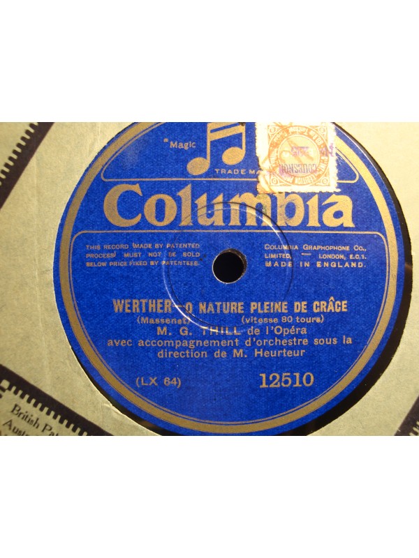 M.G. THILL/HEURTEUR invocation à la nature/o nature pleine de grâce 78T VG++