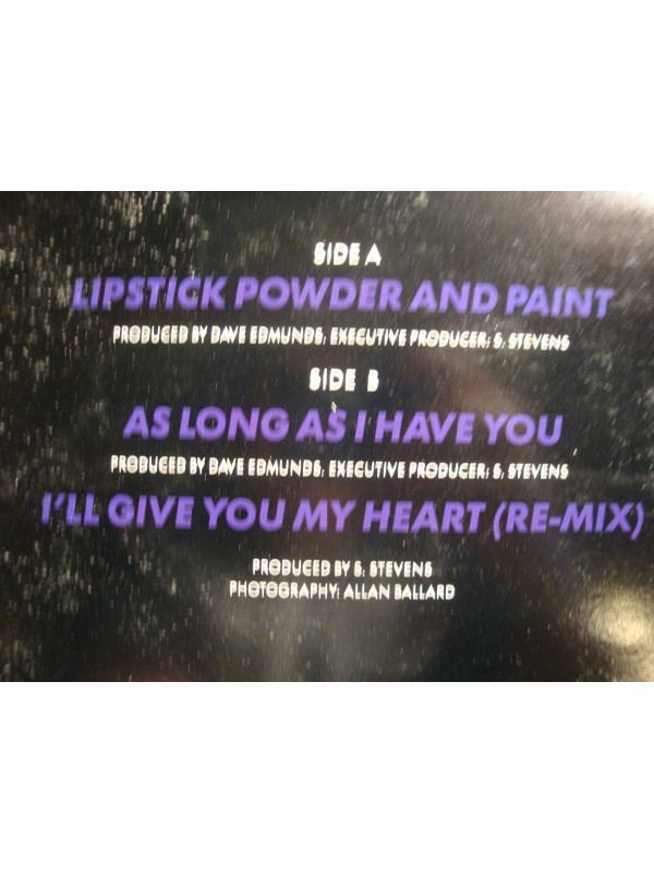 SHAKIN STEVENS lipstick powder and paint/as long as i have you MAXI 12" VG++