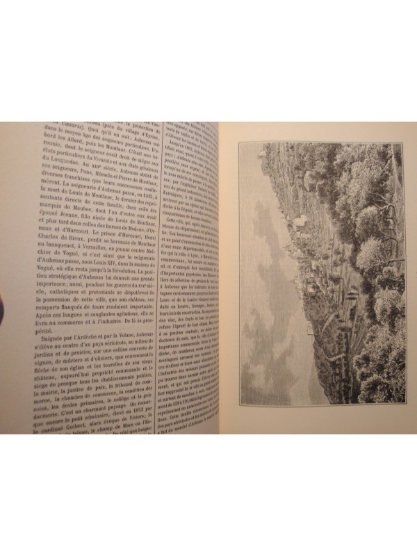 V.A. MALTE-BRUN departement de l'Ardeche 1983 BASTION illustrations carte RARE++