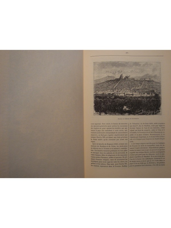 V.A. MALTE-BRUN departement de l'Ardeche 1983 BASTION illustrations carte RARE++