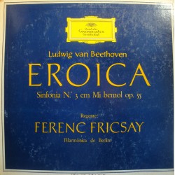 FRICSAY/BERLIN eroica - symphonie 3 BEETHOVEN LP Deutsche Grammophon Brazil VG++