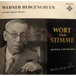 WERNER BERGENGRUEN spricht eigene werke - wort und stimme LP 25cm - Diction EX++