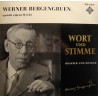 WERNER BERGENGRUEN spricht eigene werke - wort und stimme LP 25cm - Diction EX++