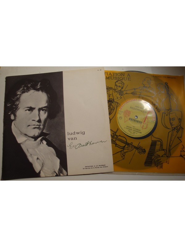 MICHEL GATINEAU/PATRICE AHRWELLER Beethoven LP25cm Initiation musique EX++