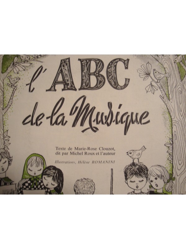 MICHEL ROUX l'abc de la musique CLOUZOT/ROMANINI LP25cm Initiation musique VG++