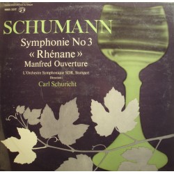 CARL SCHURICHT/SDR STUTTGART symphonie 3 Rhénane SCHUMANN LP VG++