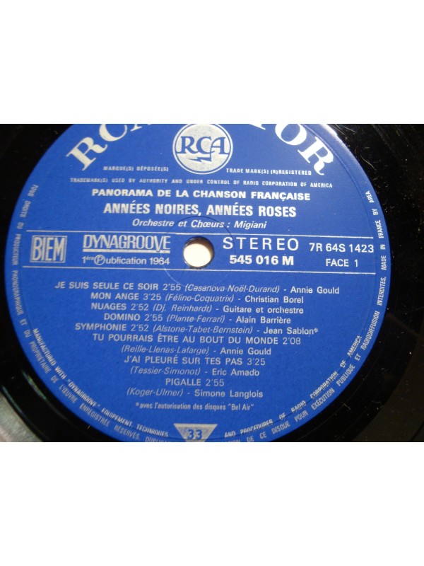 PANORAMA DE LA CHANSON FRANÇAISE années folles/noires/films 10LP's Box VG++