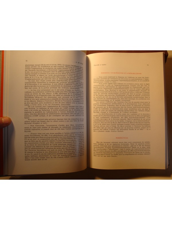 MARCEL ZARA la thyroide T3 - connaissance/acquisitions/perspectives 1974 Expansion scientifique EX++