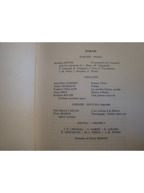 JORN 10 prosa - creacion critica - 1984 - Languedoc-Roussillon - Catalan RARE++