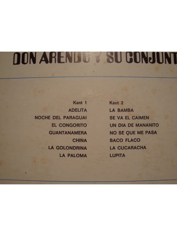 DON ARENDO Y SU CONJUNTO latin-american moods MONTÉ'S/REMY LP WESTSIDE VG+