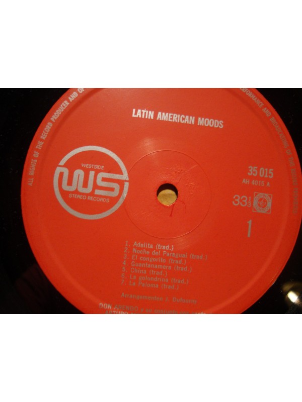 DON ARENDO Y SU CONJUNTO latin-american moods MONTÉ'S/REMY LP WESTSIDE VG+