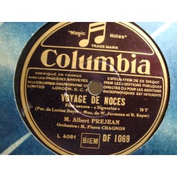ALBERT PREJEAN voyage de noces BO Pour qui tant de folies PIERRE CHAGNON 78T VG++