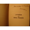 CHARLES FIESSINGER l'hygiène des gens pressés T1 - Dédicacé 1934 A l'Étoile++ CHARLES FIESSINGER l'hygiène des gens pressés T1 - Dédicacé 1934 A l'Étoile++