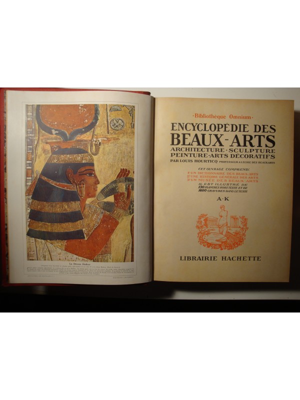 LOUIS HOURTICQ encyclopédie des beaux-arts OMNIUM 1925 Hachette - architecture EX++