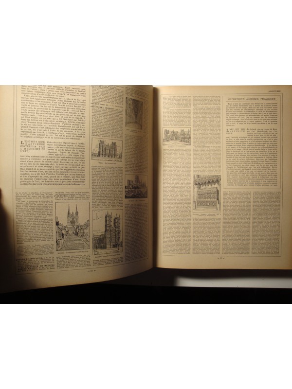 LOUIS HOURTICQ encyclopédie des beaux-arts OMNIUM 1925 Hachette - architecture EX++