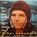 YOURI GARGARINE le tour du monde en 108 minutes ROGER PIGAUT LP 25cm Chant du monde VG++