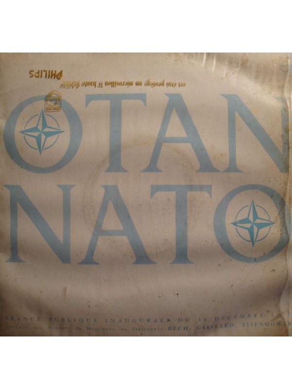 OTAN séance publique inaugurale - 16 décembre 1957 BECH/GAILLARD/EISENHOWER LP25cm EX++