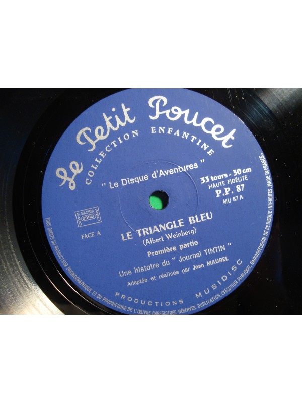 LE TRIANGLE BLEU journal de Tintin MAUREL/AMYRAN/NEGRONI LP Petit poucet VG++