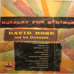 DAVID ROSE holiday for strings LP MGM - deserted city/estrellita VG++