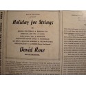 DAVID ROSE holiday for strings LP MGM - deserted city/estrellita VG++