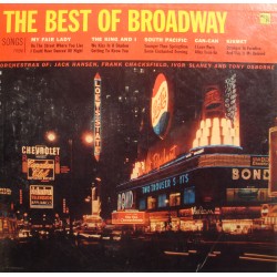 THE BEST OF BROADWAY jack hansen/chacksfield/ivos slaney/osborne LP 1957 VG++
