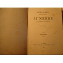 M. LEBLANC DAVAU recherches historiques sur Auxerre - monuments 1871 Gallot RARE++