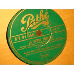 ANDRÉ BAUGÉ la veuve joyeuse/rêve de valse ANDOLFI 78T Pathé VG++