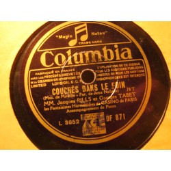 JACQUES PILLS/TABET/CASINO DE PARIS couchés dans le foin/fille de Lévy 78T VG++