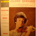 CLAIRE BERNARD/BUGEANU/BUCAREST concours Enesco 1964 PROKOFIEV LP VG+